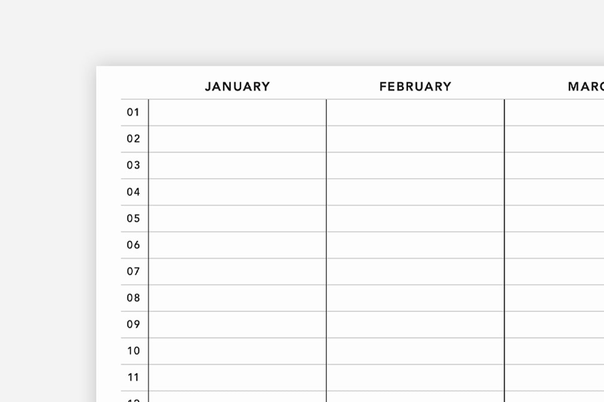 Yearly Overview - Passion Planner