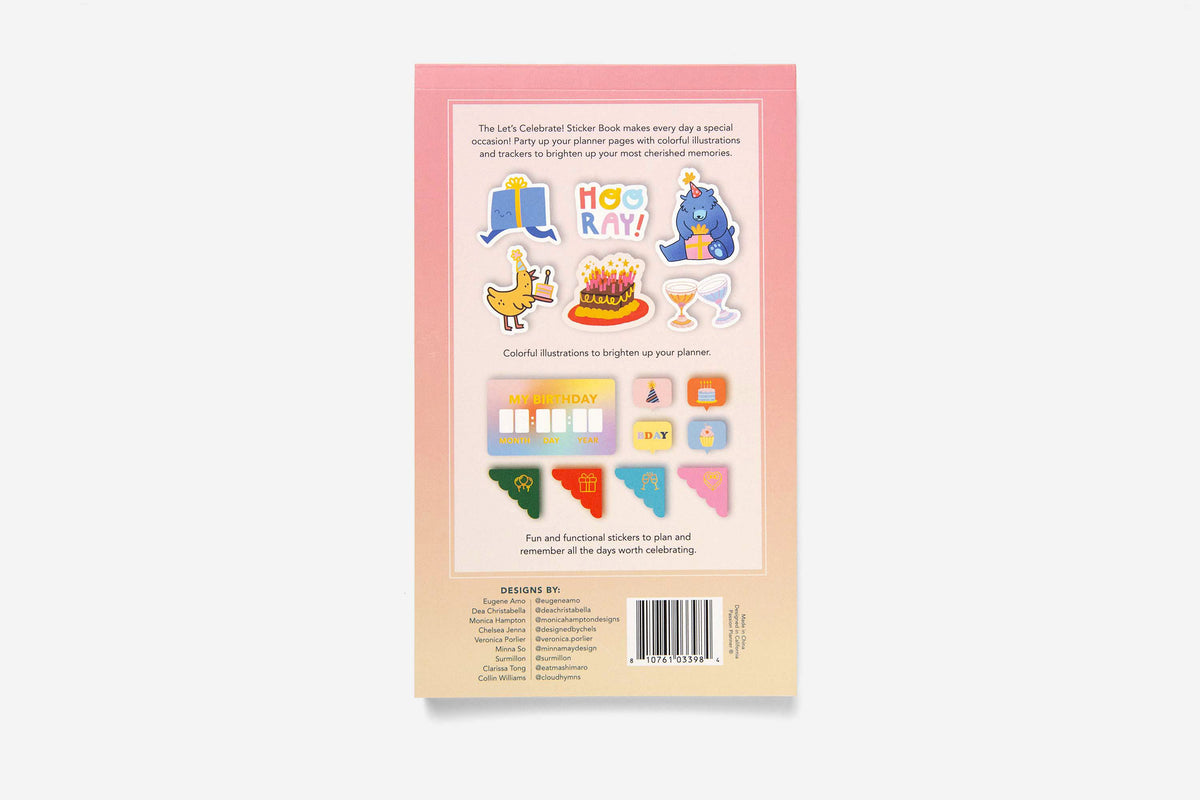 Let's Celebrate! Sticker Book - Passion Planner