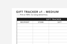 Gift Tracker - Passion Planner