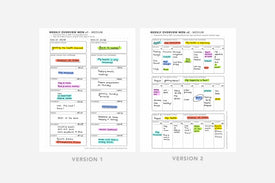 Weekly Overview - Passion Planner
