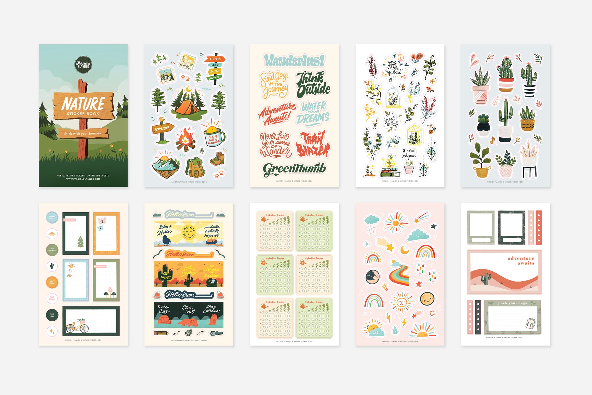 Digital Nature Sticker Book - Passion Planner