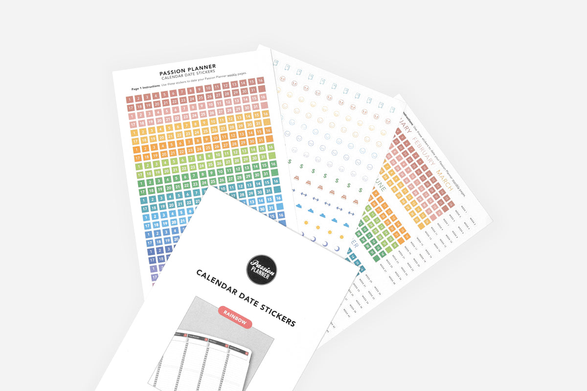 Calendar Date Stickers - Passion Planner