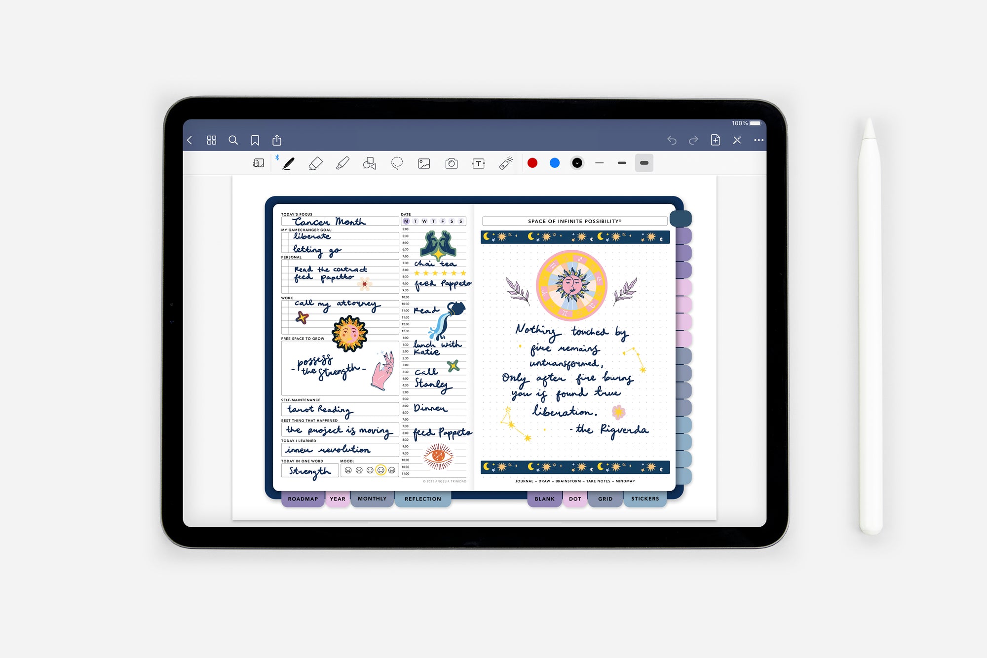 Digital It's in the Stars - Zodiac Signs Sticker Book - Passion Planner