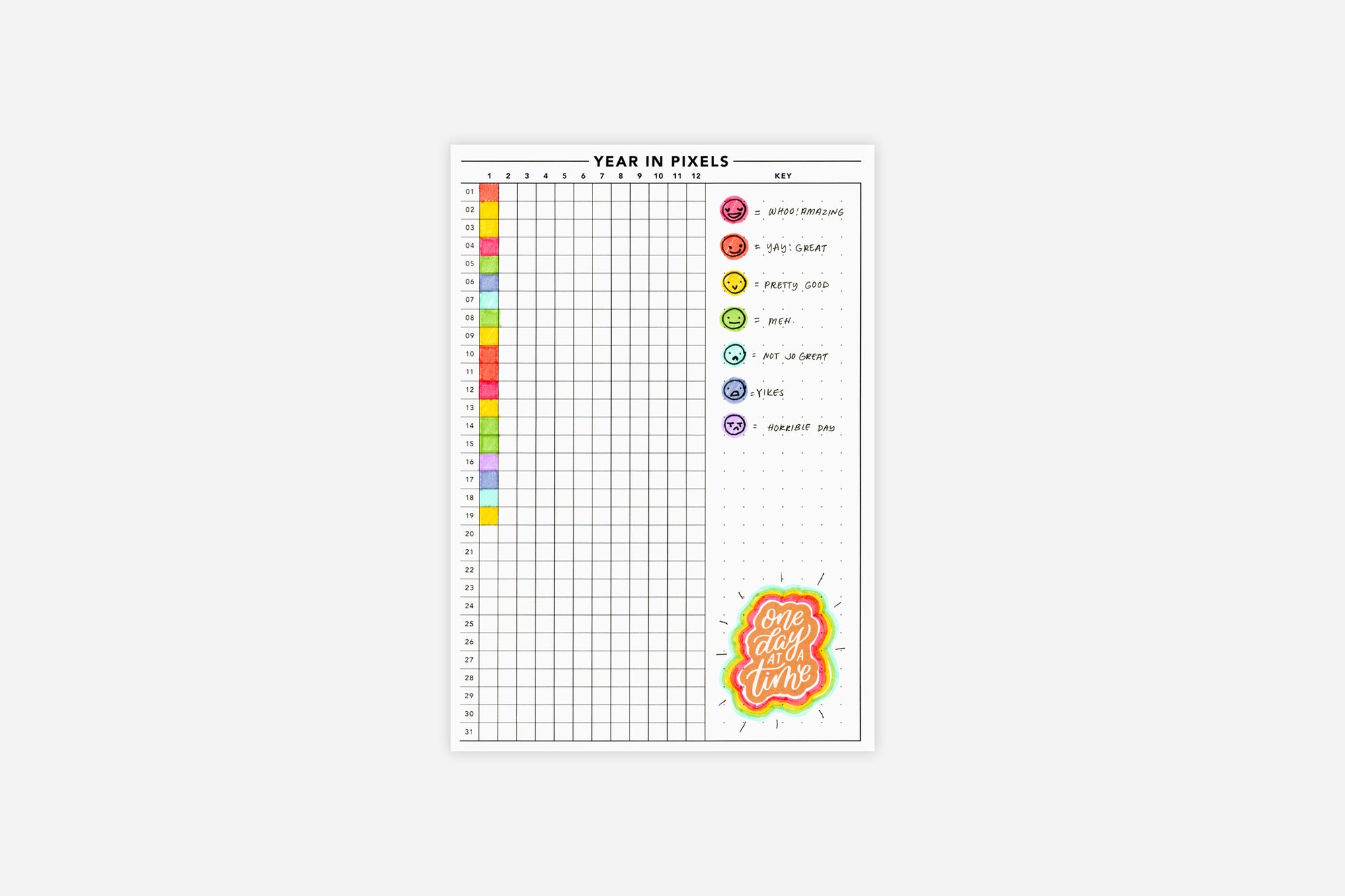 Year in Pixels - Passion Planner