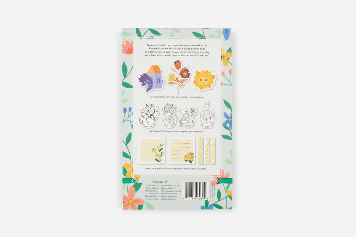 Florals and Foliage Stickerbook - Passion Planner
