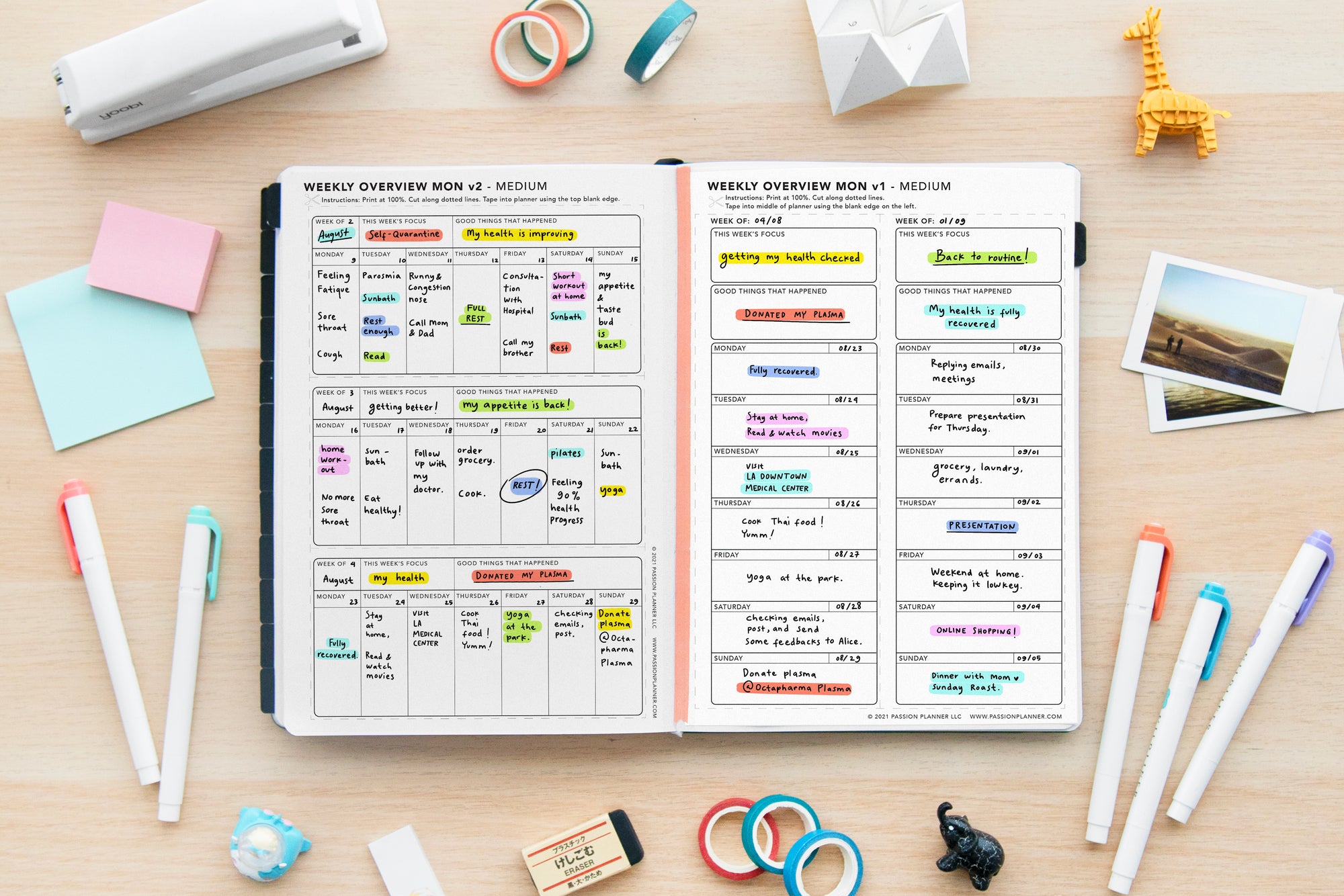 Weekly Overview - Passion Planner