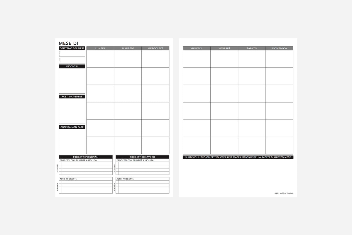 Weekly Undated Italian - Passion Planner