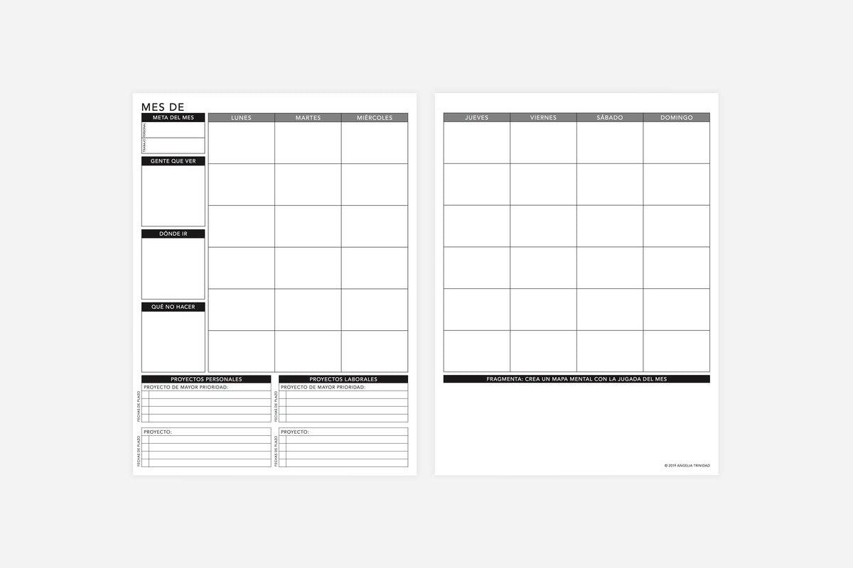 Weekly Undated Spanish - Passion Planner