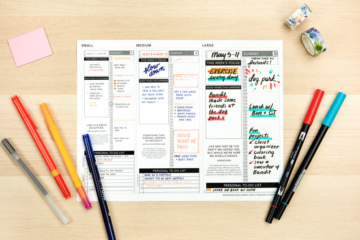 Handwriting Test - Passion Planner
