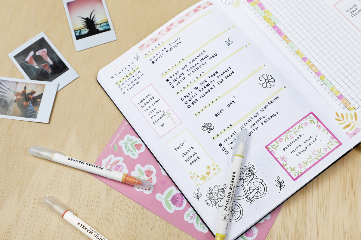 Florals and Foliage Stickerbook - Passion Planner