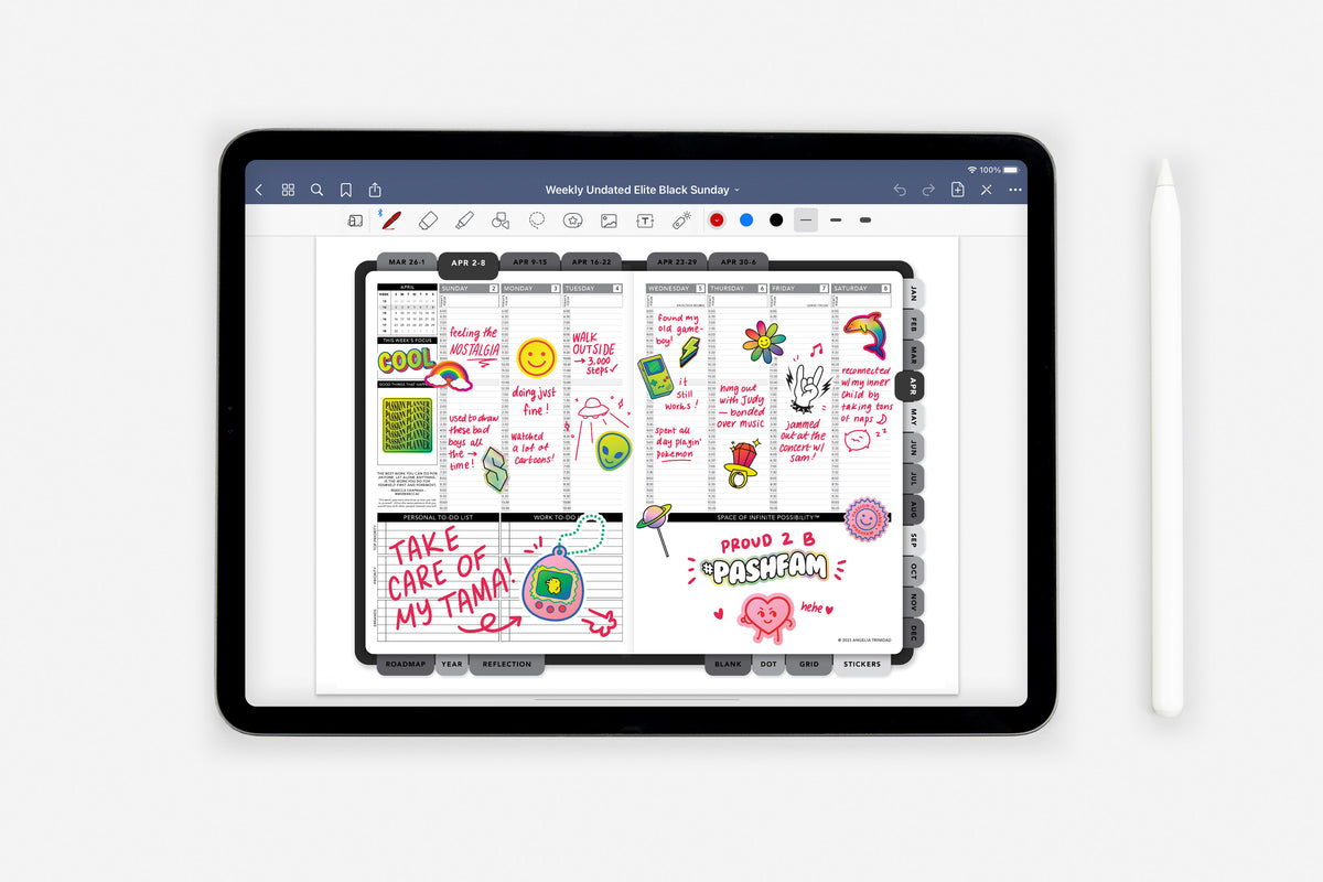 DIY Composition Cover Sticker Pack - Passion Planner