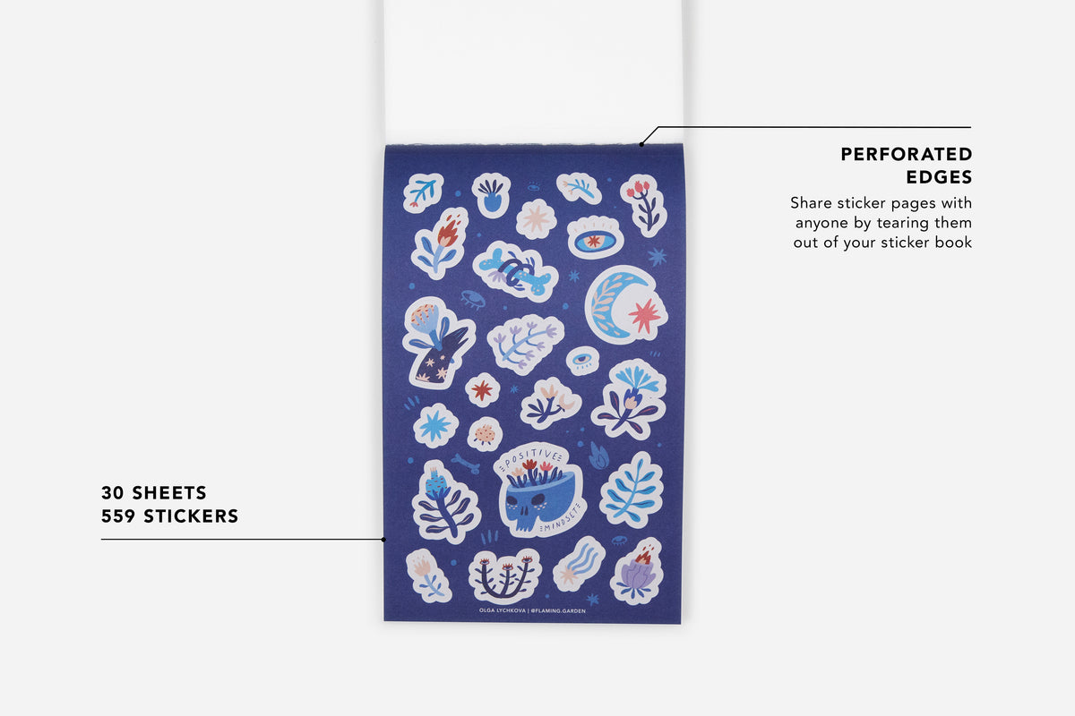 Florals and Foliage Stickerbook - Passion Planner
