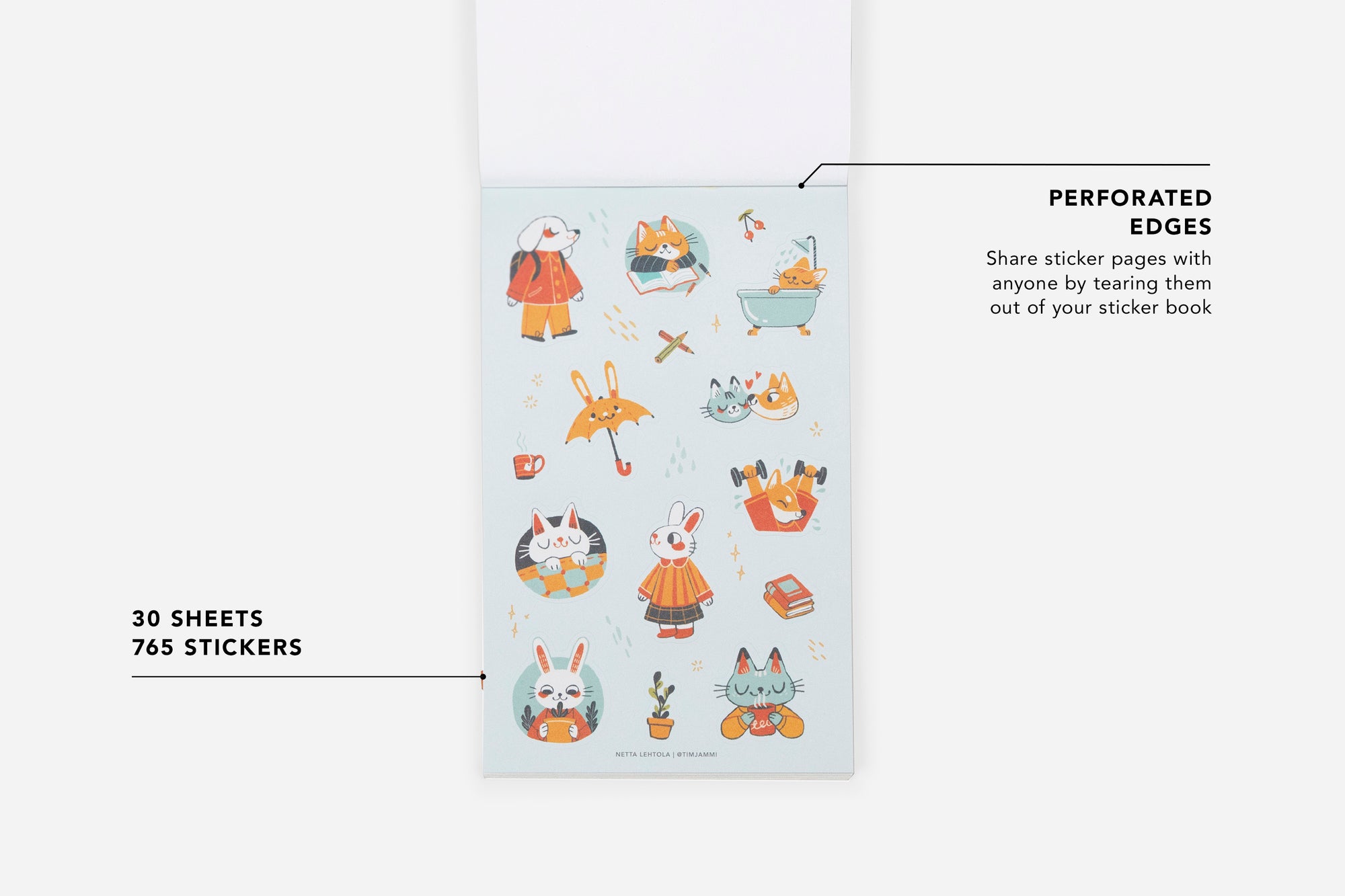 Pawsitive Pals Stickerbook - Passion Planner
