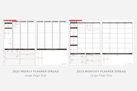 Passion Planner Weekly Layout Size Measurements - Passion Planner