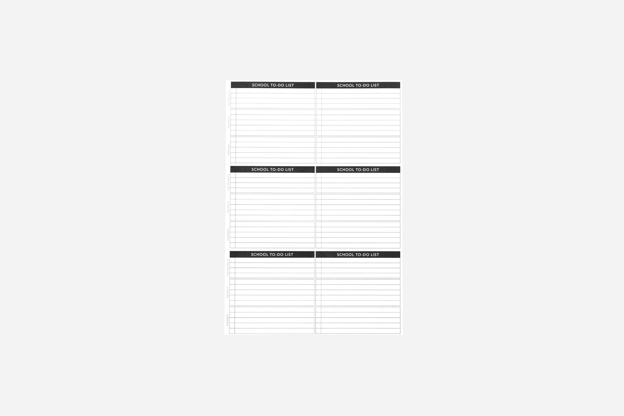 School To-Do List - Passion Planner