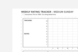 Rating Tracker PDF - Passion Planner