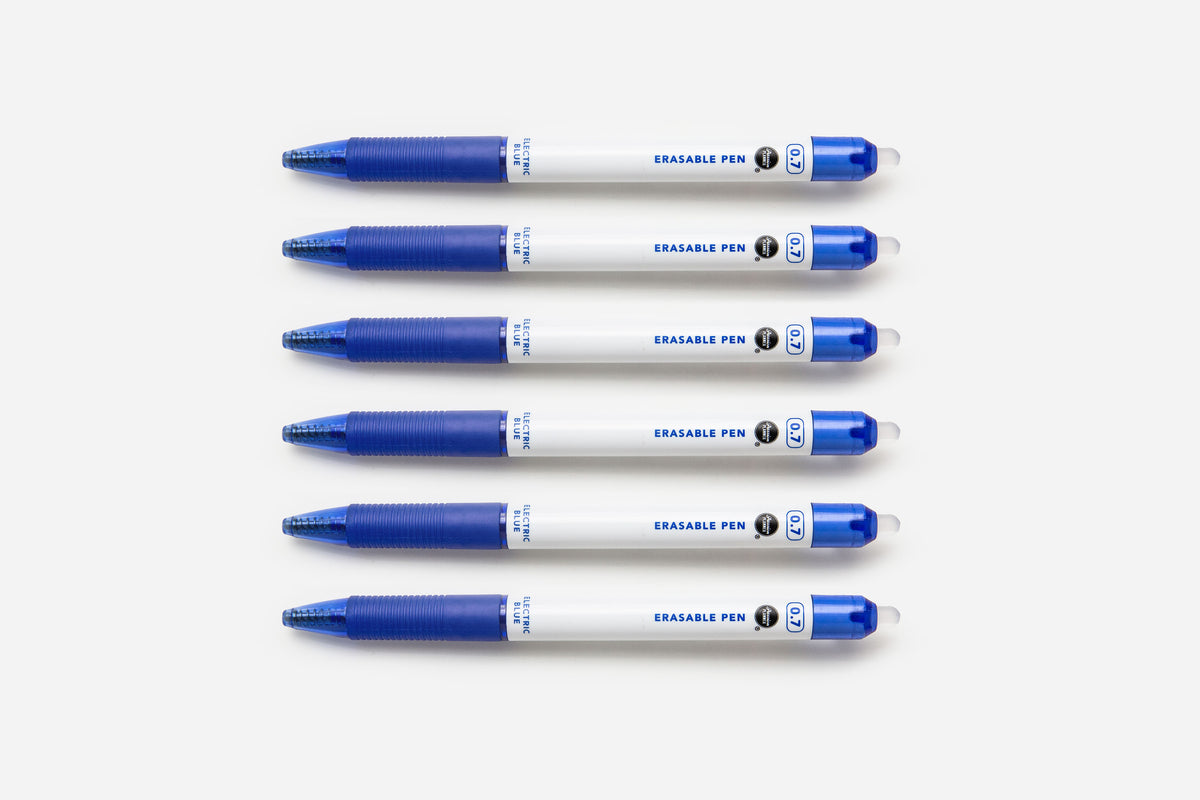 Passion Erasable Pens Starter Pack - Electric Blue (6 Pens + 8 Refills) - Passion Planner