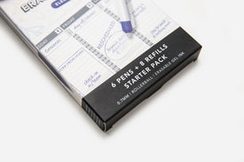 Passion Erasable Pens Starter Pack - Electric Blue (6 Pens + 8 Refills) - Passion Planner