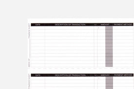 Finance Tracker - Passion Planner