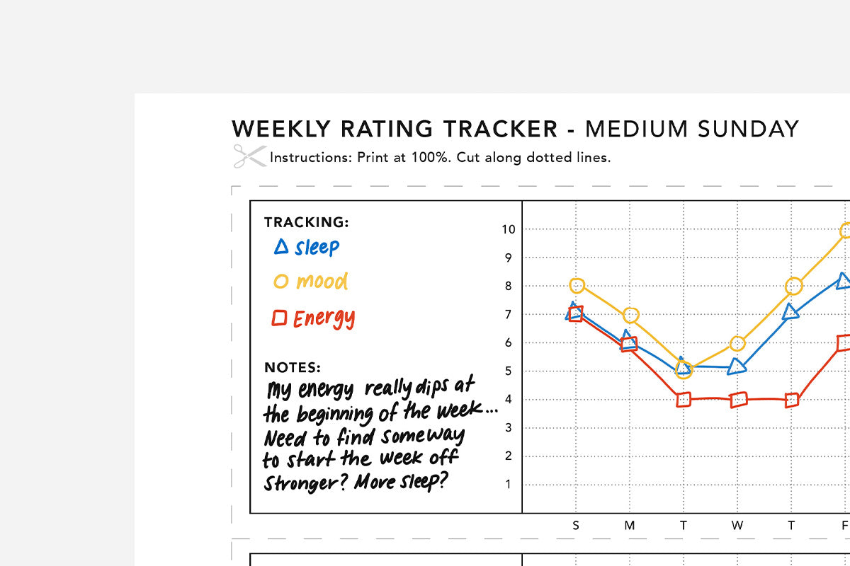 Rating Tracker PDF - Passion Planner