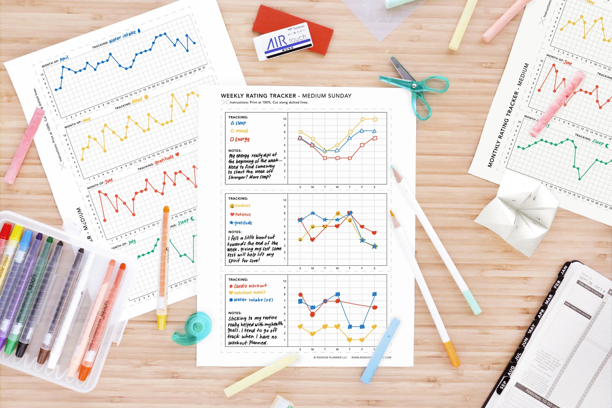 Rating Tracker PDF - Passion Planner