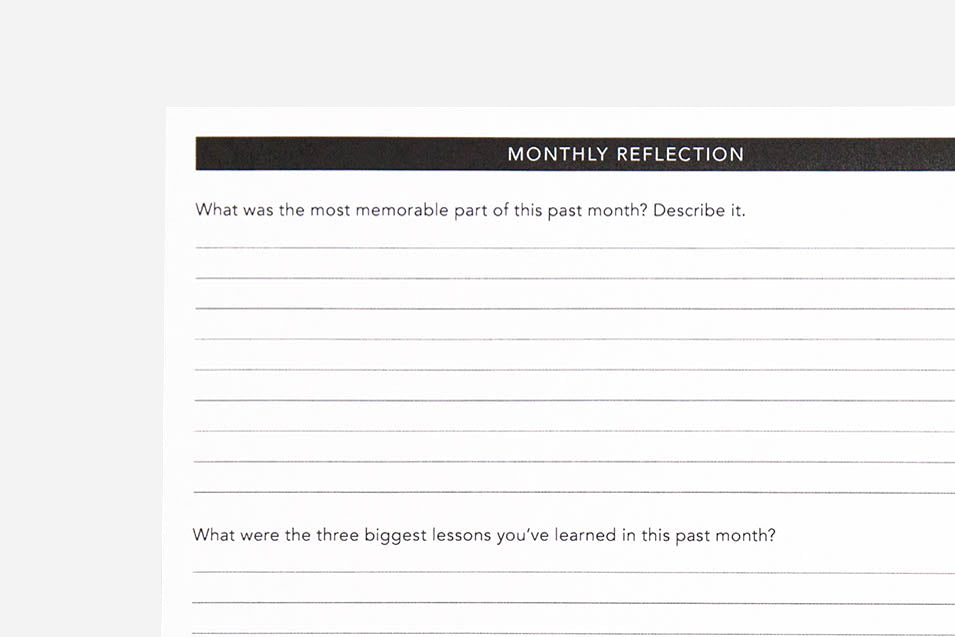 Monthly Reflection - Passion Planner