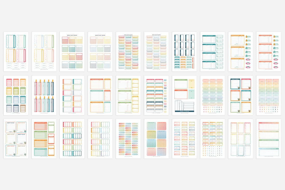 Digital Functional Trackers Sticker Book - Passion Planner