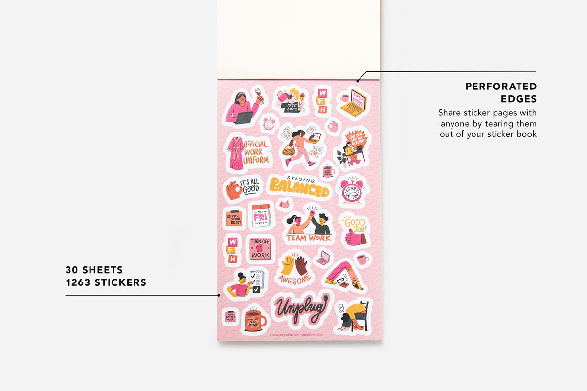 Adulting, Work and Everyday Life Sticker Book - Passion Planner