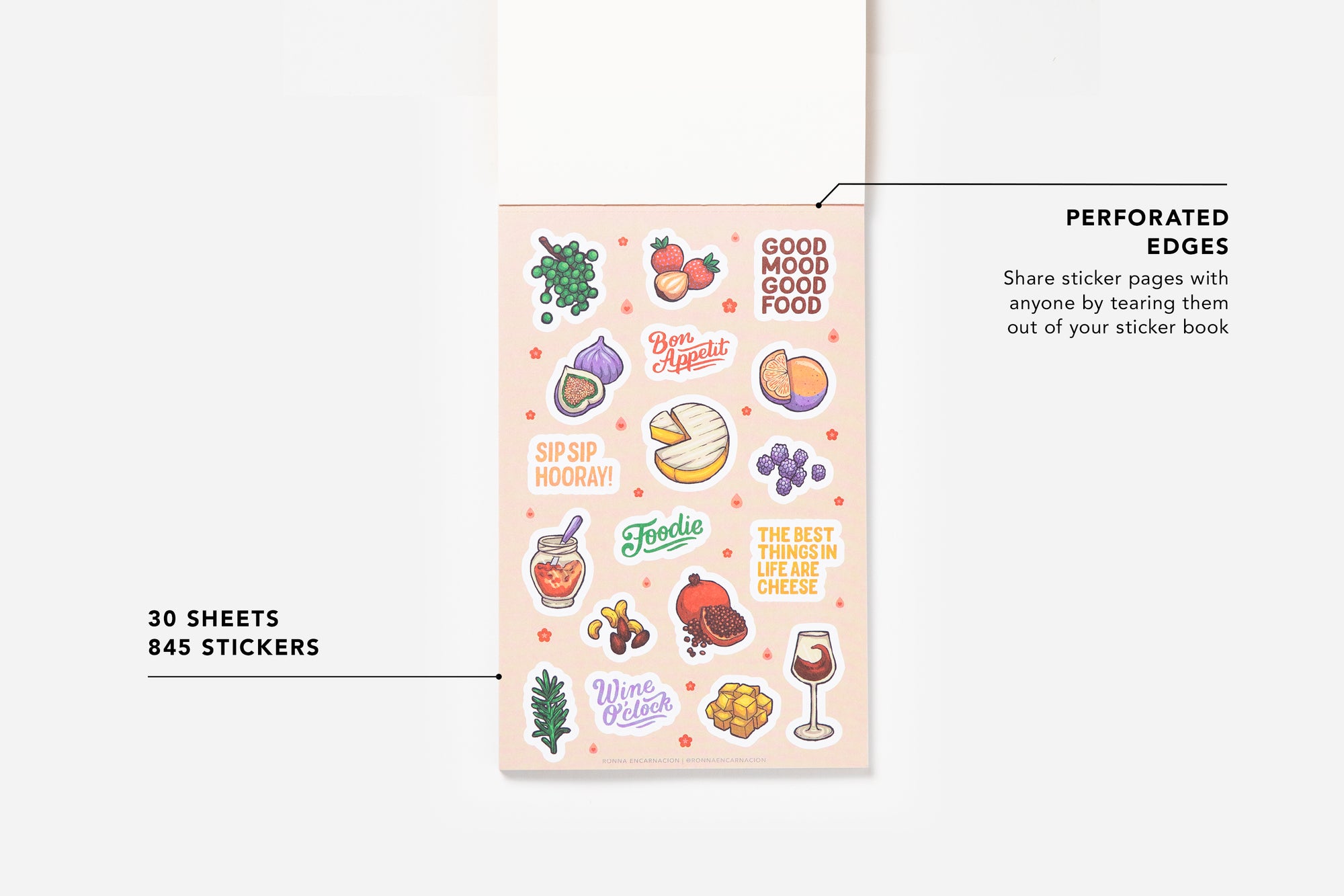Let's Eat! Foodie Sticker Book - Passion Planner