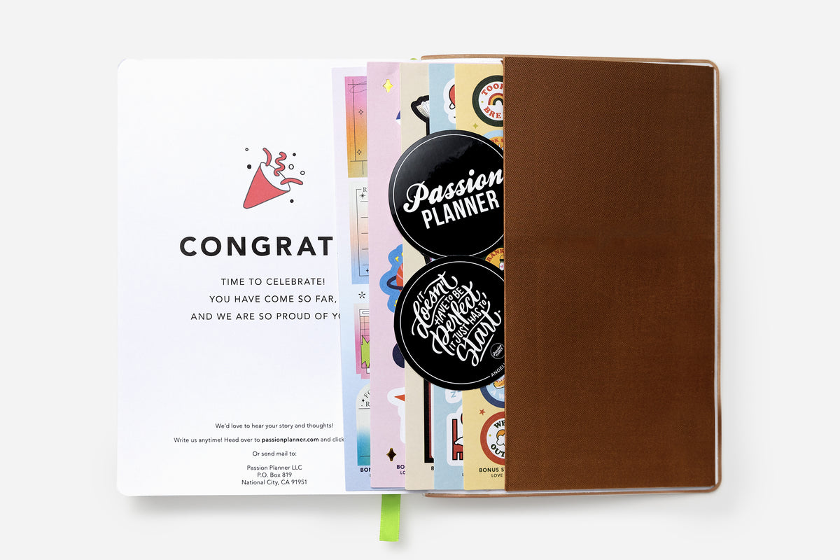 Daily Planner - Undated - Caramel Brown - Passion Planner